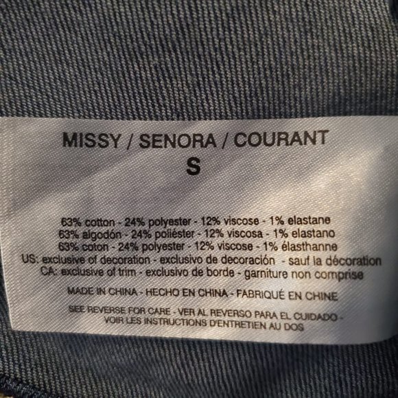 NWT Vintage America Denim Jacket Small Stretch S - Picture 13 of 14